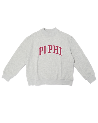 Campus sorority embroidered mock neck sweatshirt by Duo Threads, sorority apparel - House of Me boutique Norman OK