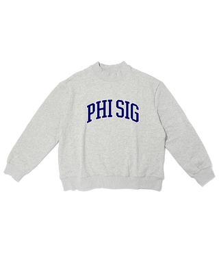 Campus sorority embroidered mock neck sweatshirt by Duo Threads, sorority apparel - House of Me boutique Norman OK