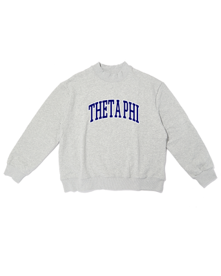Campus sorority embroidered mock neck sweatshirt by Duo Threads, sorority apparel - House of Me boutique Norman OK