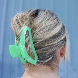 Open Spring Splash large hair clip by Teleties - House of Me boutique Norman OK
