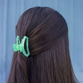 Open Spring Splash small hair clip by Teleties - House of Me boutique Norman OK