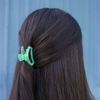 Open Spring Splash tiny hair clip by Teleties - House of Me boutique Norman OK