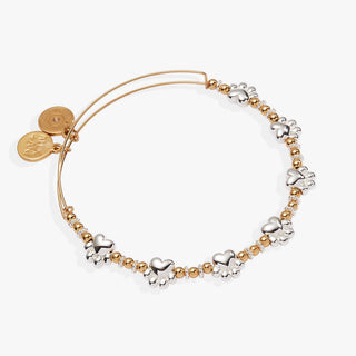 Paw Print Beaded Dog Bangle.