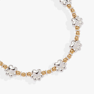 Paw Print Beaded Dog Bangle.