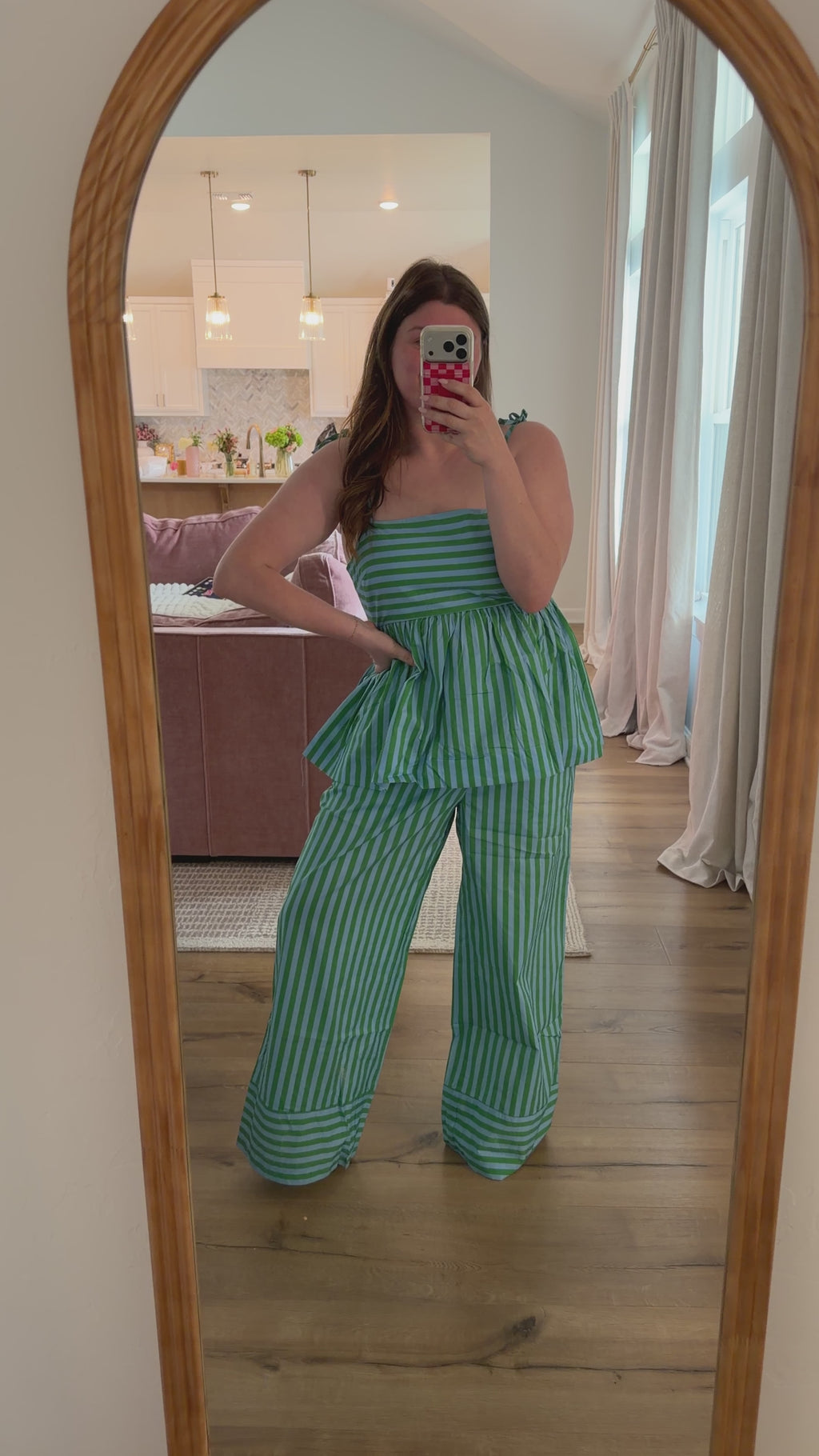 Sloane Striped Wide Leg Pants.