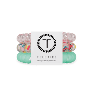 Spring Splash large spiral hair ties by Teleties - House of Me boutique Norman OK