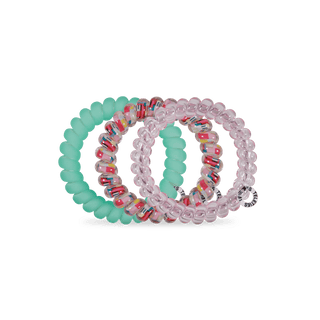 Spring Splash large spiral hair ties by Teleties - House of Me boutique Norman OK