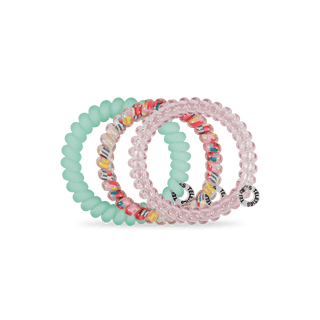 Spring Splash small spiral hair ties by Teleties - House of Me boutique Norman OK