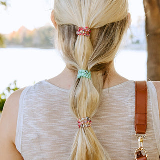 Spring Splash small spiral hair ties by Teleties - House of Me boutique Norman OK