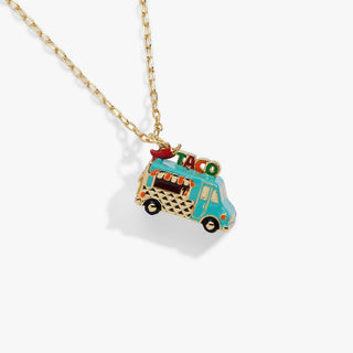 Taco Truck Locket Necklace.
