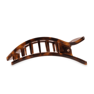 Tortoise large flat rectangle hair clip by Teleties - House of Me boutique Norman OK