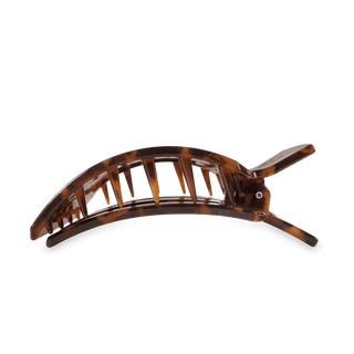 Tortoise large flat square hair clip by Teleties - House of Me boutique Norman OK